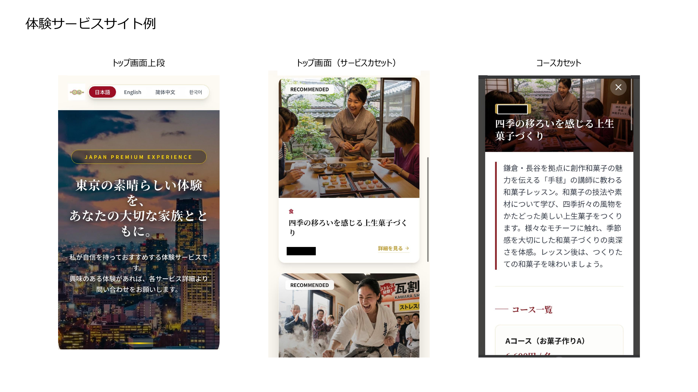 体験価値サービスマッチングプラットフォーム